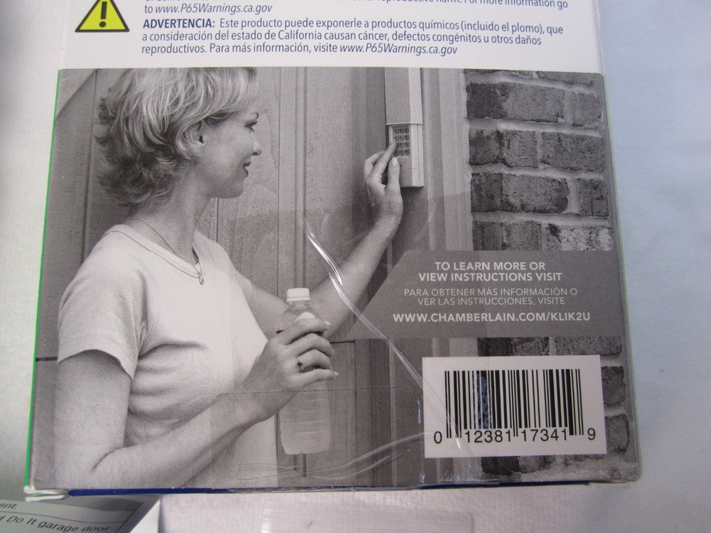 Chamberlain Universal Wireless Garage Door Keypad KLIK2C-P2 - Open Box