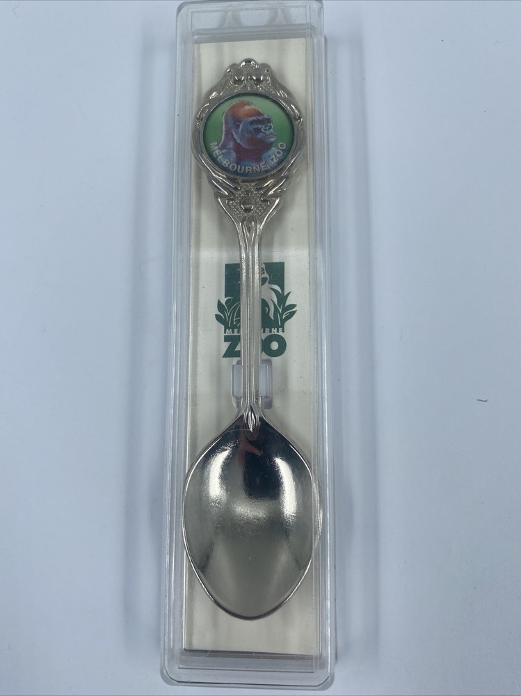 Souvenir Spoon - Melbourne Zoo (Gorilla) - Silver Plated