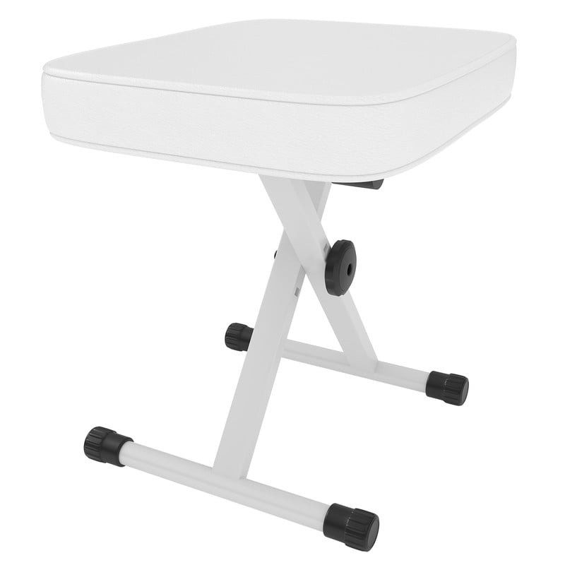 2 Pack Portable Adjustable Piano Bench, Folding Keyboard Stool with Thick