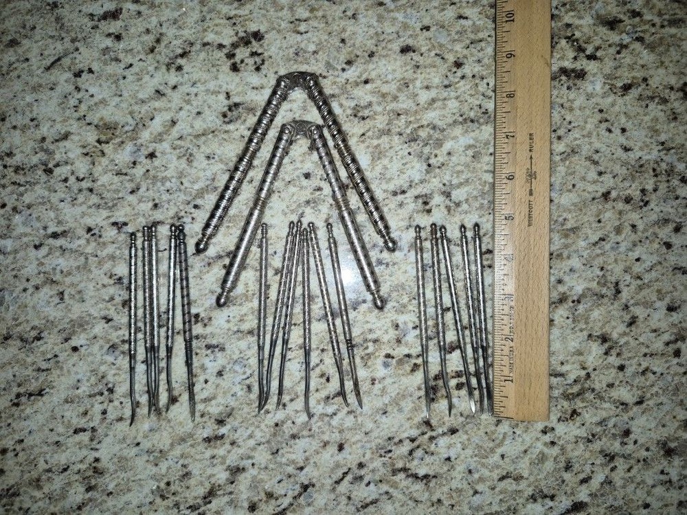 Lot Of 2 Vintage HMQ Nutcracker Tools & 16 Picks