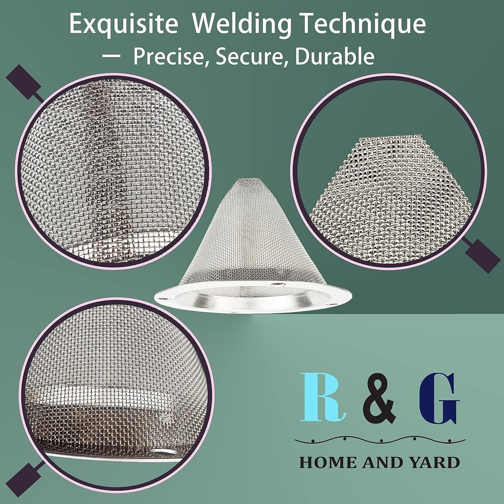 1 PC-Cone-Type Stainless Steel Spark Arrestor Screen 2.8”