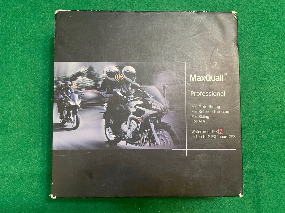 3 Pack MaxQuall ProfessionaL Moto Bluetooth Intercom Interphone Headset