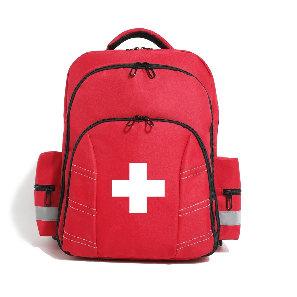 Empty First Aid Backpack Multi-Pocket Organizer for First Responders Trauma C...