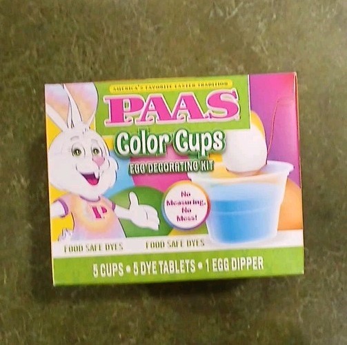 PAAS Easter Egg Decorating and Dye Kit, Color Cups, 1 Kit, Multi-Color