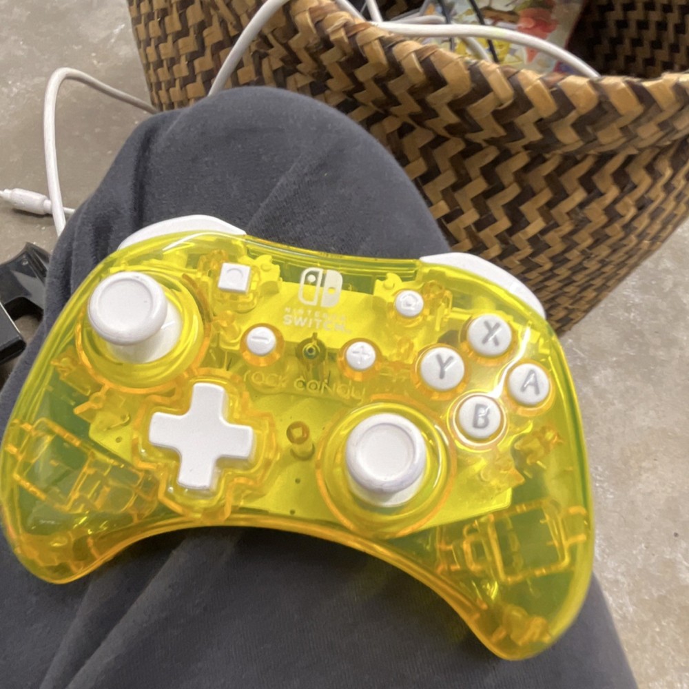 Nintendo Switch Console Bundle with Dock, Joy-Con, Rock Candy Controllers, Games