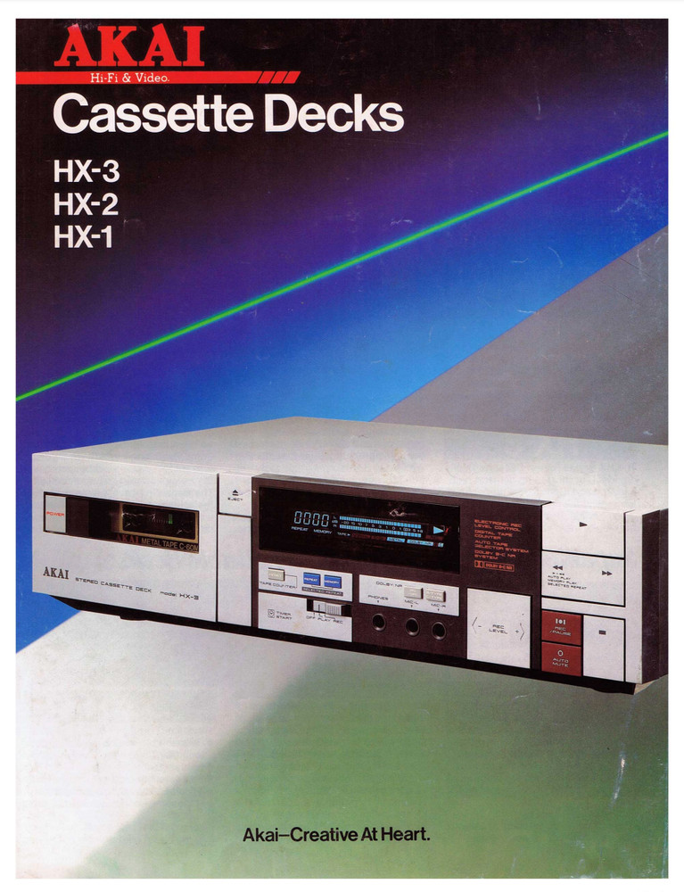 Vintage Akai HX-3 Cassette Deck