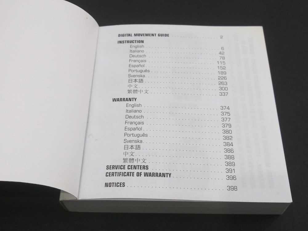 Diesel multi-language instruction book