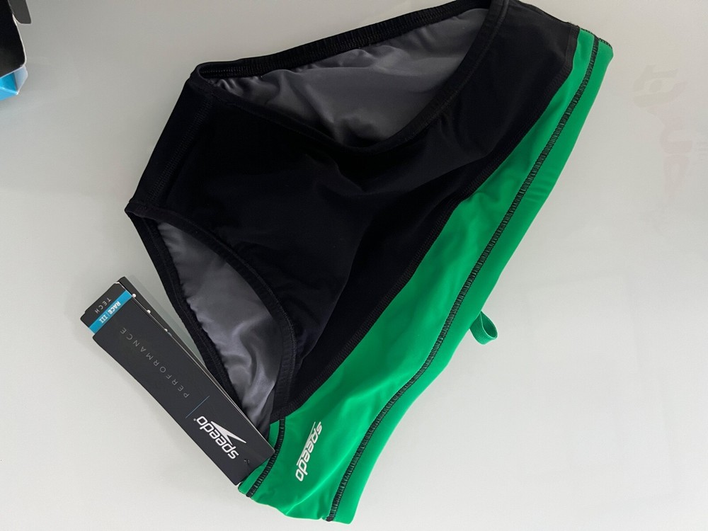 SPEEDO POWER PLUS Brief SWIMSUIT, NWT, 32