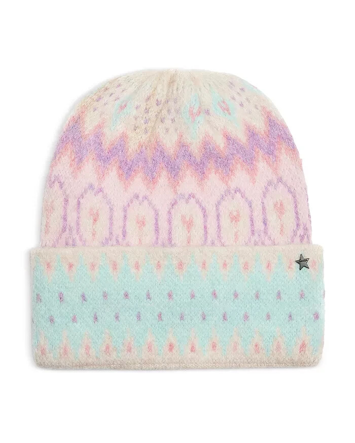 Jocelyn Fair Isle Knit Hat, Pastel Multi, One Size, $65