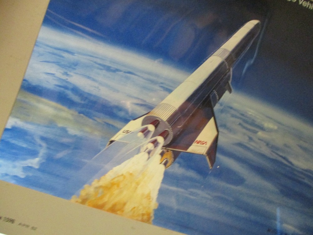 1986 NASA MSFC SHUTTLE REUSABLE SPACE TRANSPORTATION CARGO VEHICLE TRANSPARENCY