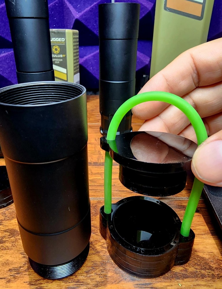 Rugged Oculus Mustang 22 Supressor Tube, Thread Baffle Protector Fits In Case