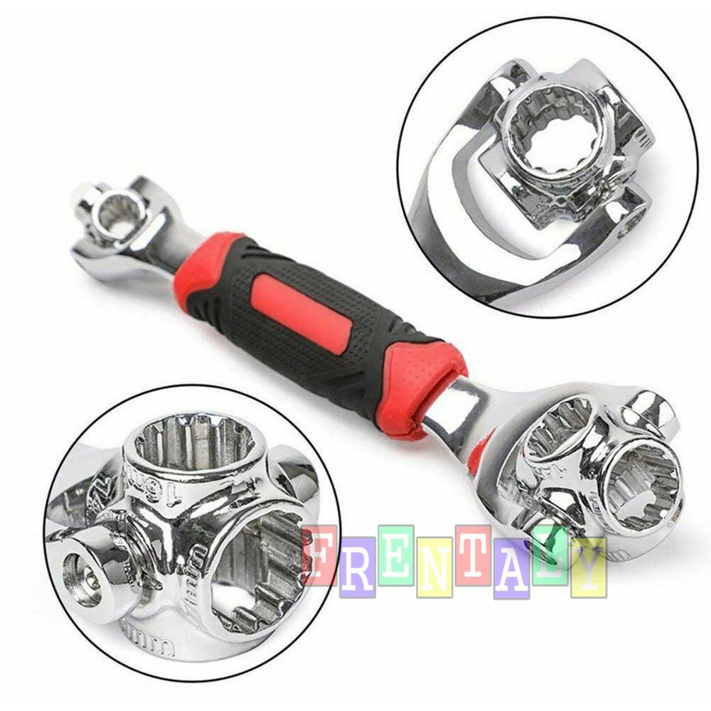 52 in 1 Universal Wrench Adjustable Tools Multi-Function Socket Tiger Spanners