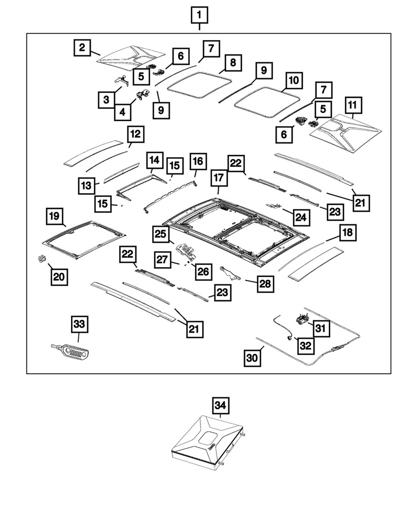 Genuine Mopar Front Panel Bracket 68324708AA