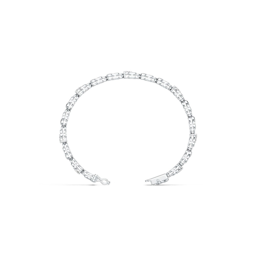 Sterling Silver Semi Mount Bracelet Setting Heart HT 4X4mm