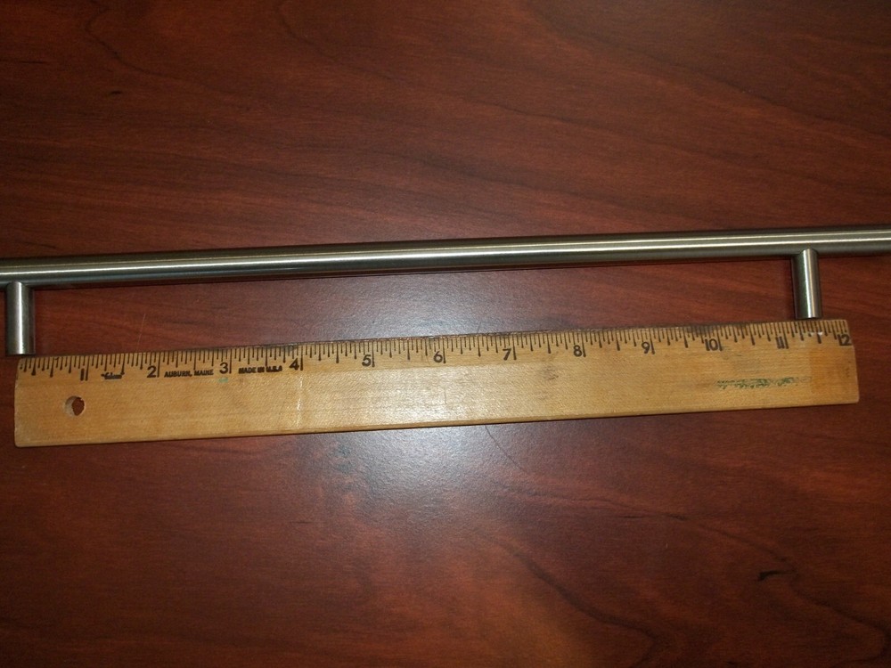 Top Knobs M433 -- 11 11/32" c-c Brushed Satin Nickel BAR Cabinet Pull Handle