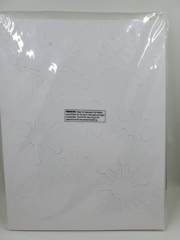 CCP4 Oriental Trading Blank White Chipboard Snowflakes Pack 6 Sheets