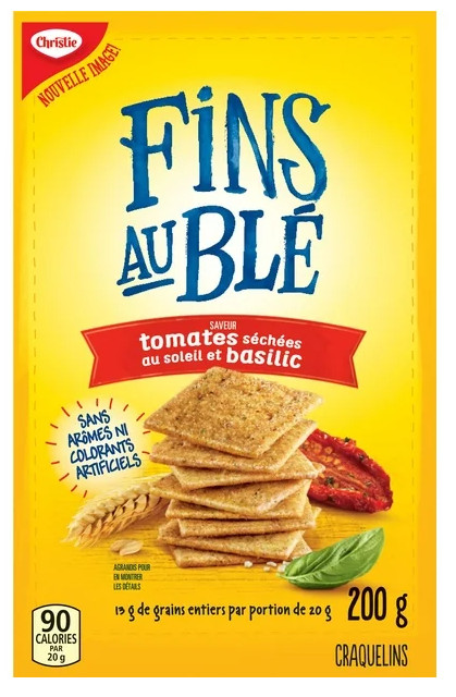 Wheat Thins Sundried Tomato and Basil Crackers, 200g (4 Pack)