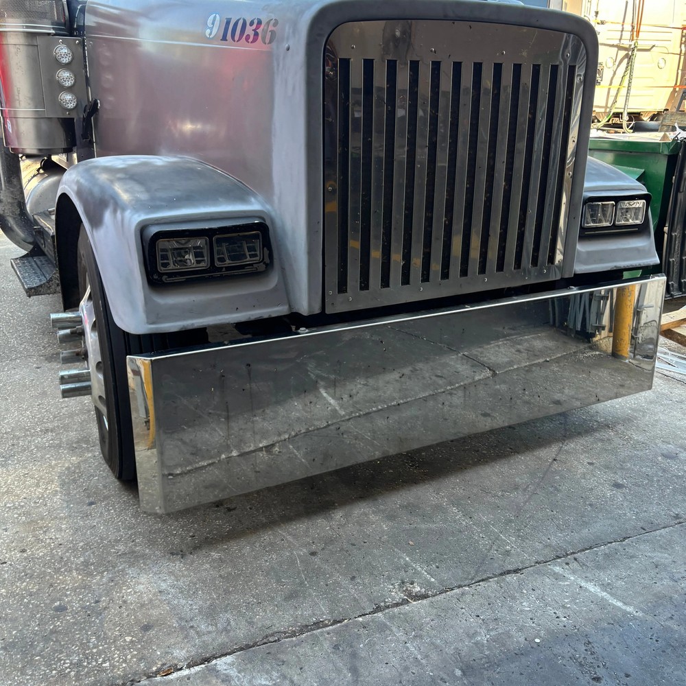 Classic SS Mitered End Bmpr, Mir Finish Plain 18