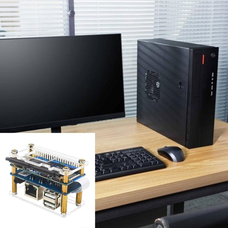 Development Board with Transparent Acrylic Housing for OrangePi 0 2W Board