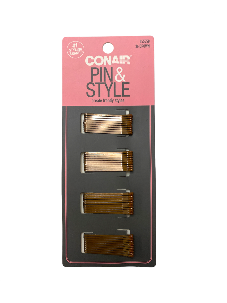 Conair Mini Bobby Pins Brown 36 Count