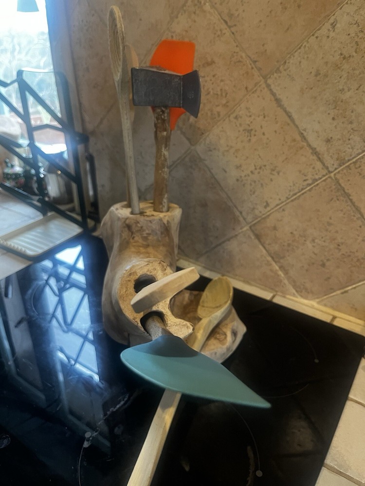 Handmade Olive Ladle Holder