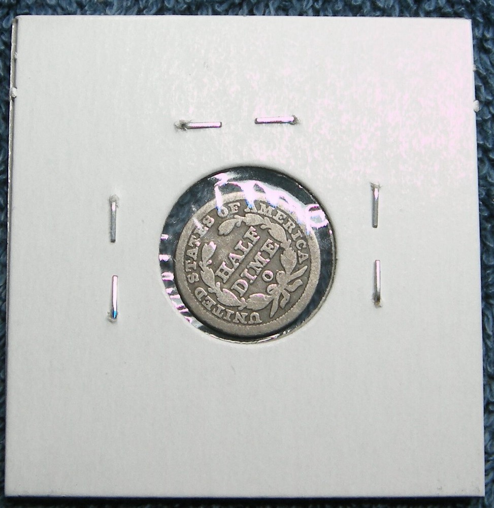 1850-O Seated Liberty Half Dime. 90% Silver.