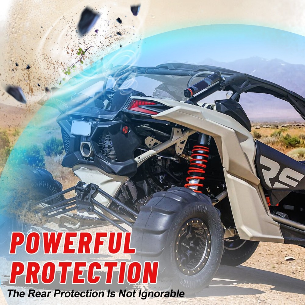 X3 Back Window Windscreen for 2017-2024 Can Am Maverick X3& X3 Max Rear Panel