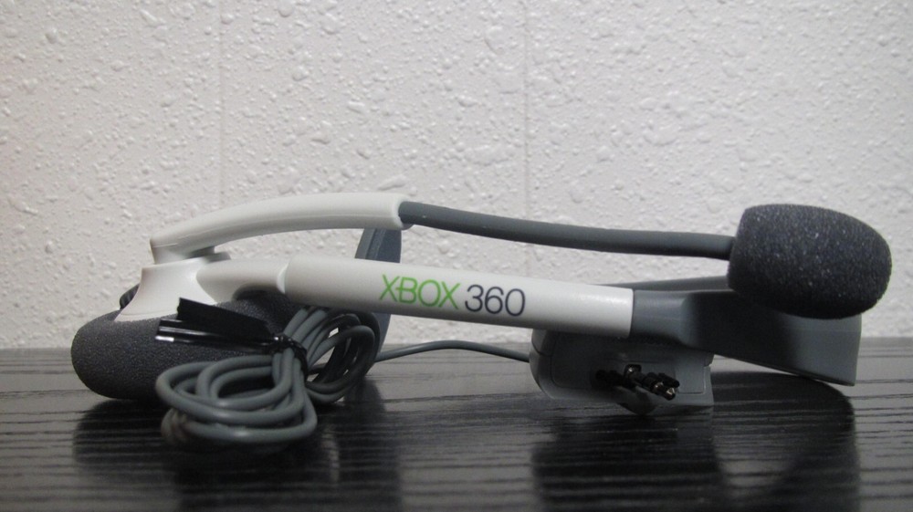 Microsoft Communicator White/Gray Headband Headsets For XBox 360