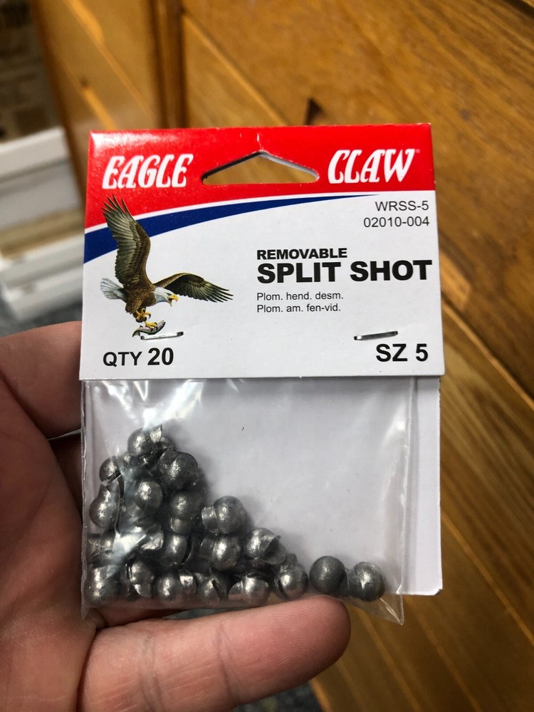 Eagle Claw 02030-005-5 Round Split Shot Size 5 20CT