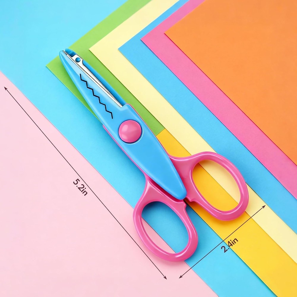 6pcs craft scissors, craft scissors decorative edge for Scrapebook＆School, fancy