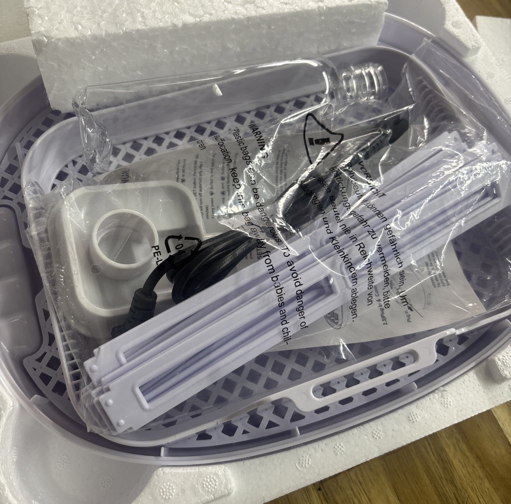 Egg Incubator with Humidity Display,Automatic Egg Turner, LED Egg Candler READ