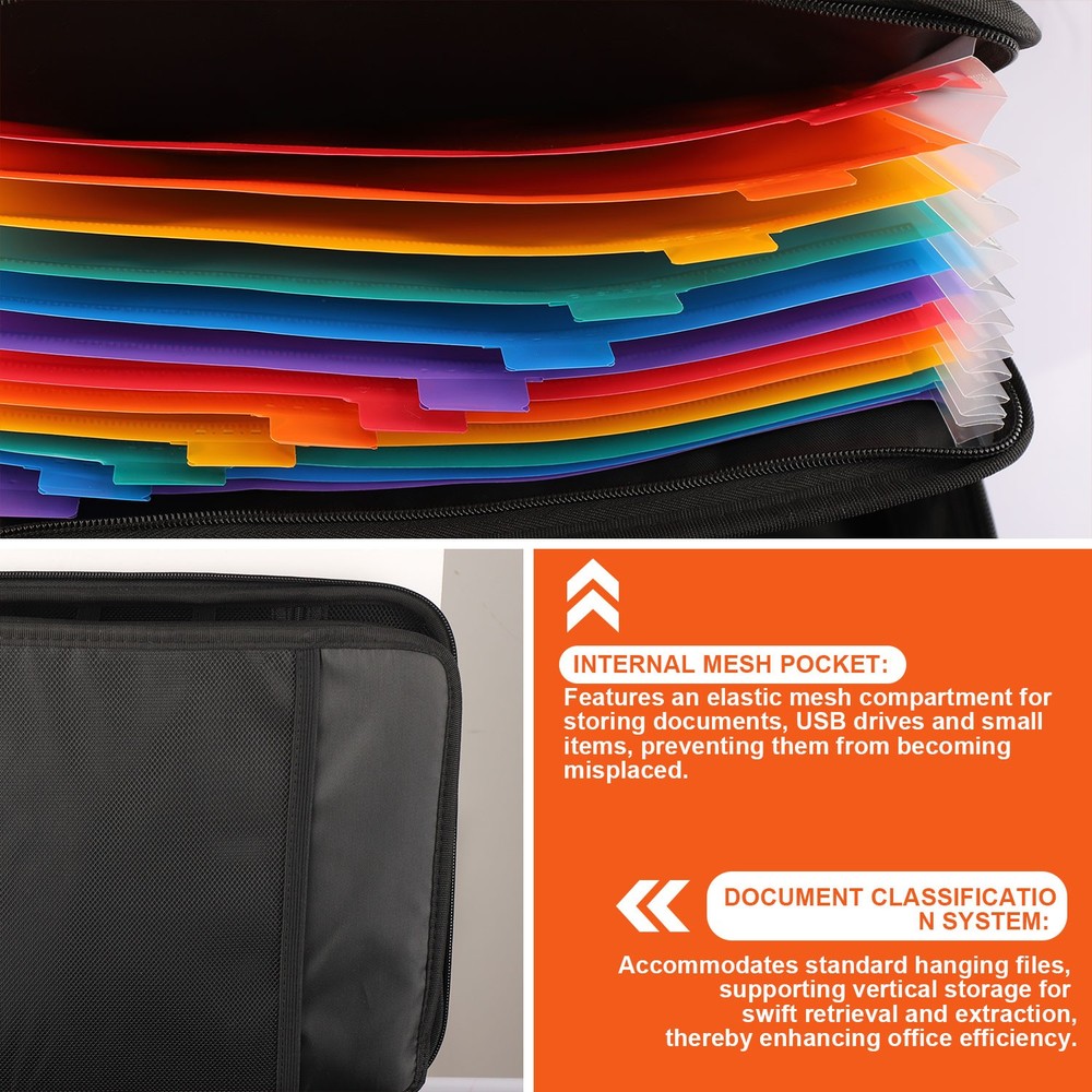 Fireproof Document Box with Lock Hard Case File Organizer Fire Safe