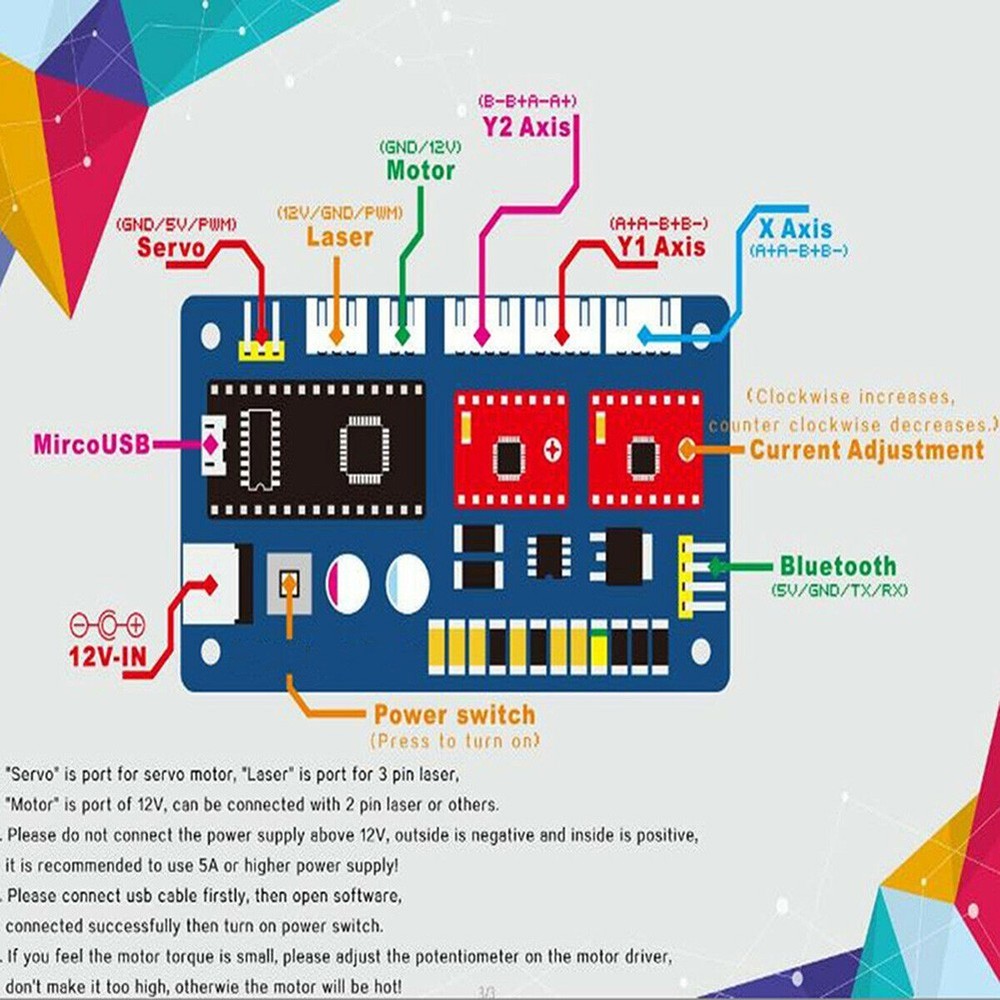 DIY laser cutter for DIY laser cutter features mini USB interface