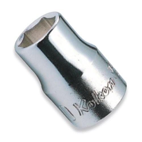 Ko-ken 3400A-1/4 3/8 Sq. Dr. Socket 1/4 6 point Length 26mm Silver