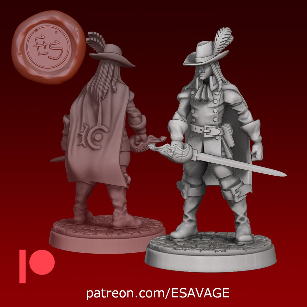 Red Mage by EthanTSavage 32mm DnD Miniature