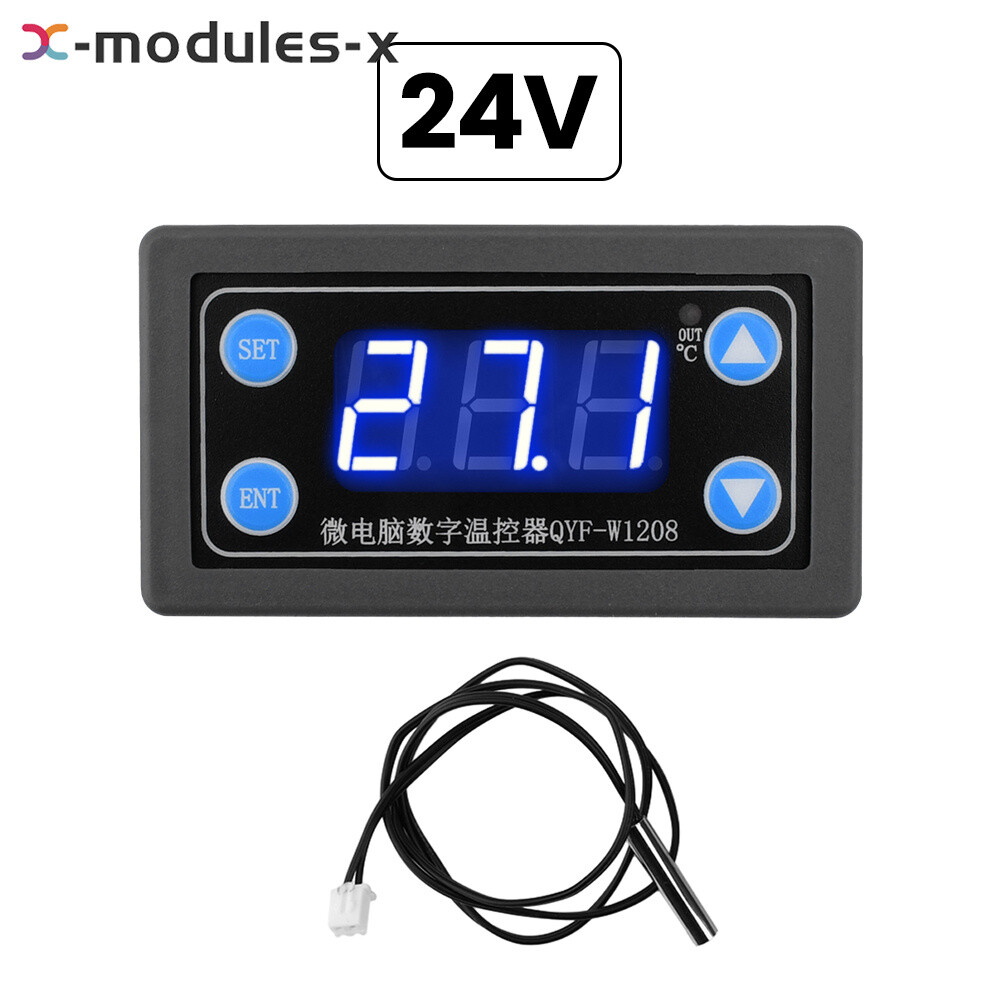 DC 12V 24V Microcomputer Digital Thermostat Temperature Controller QYF-W1208
