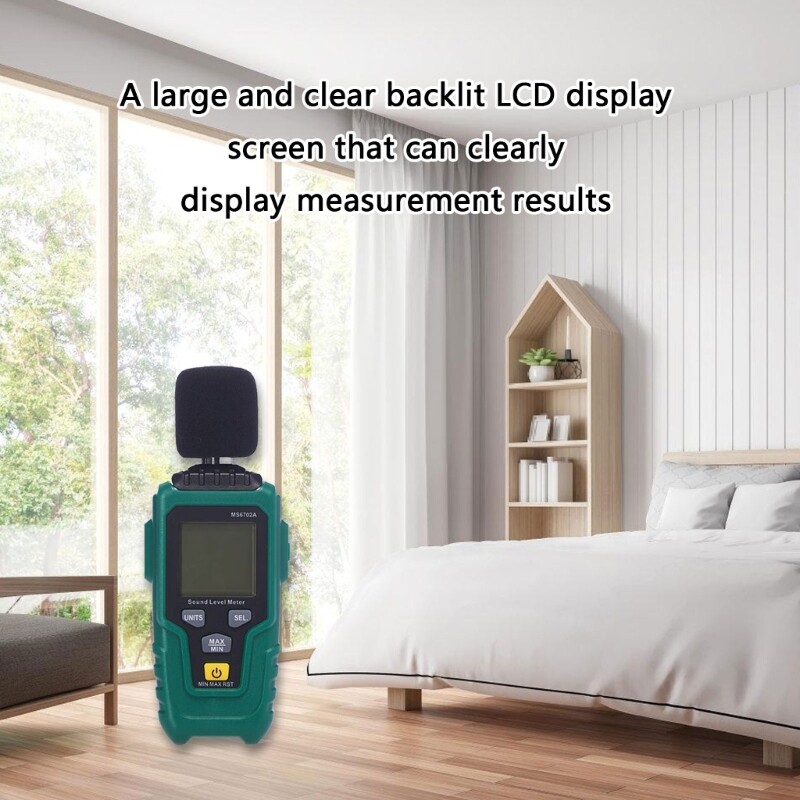 Handheld Noise Level Meter Tool with 0.1dB Resolution for Technical Applications