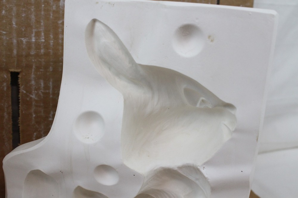 Ceramic Slip Mold 2 Piece Bunny Rabbit Easter Decoration Jodi 1860 Cast Casting