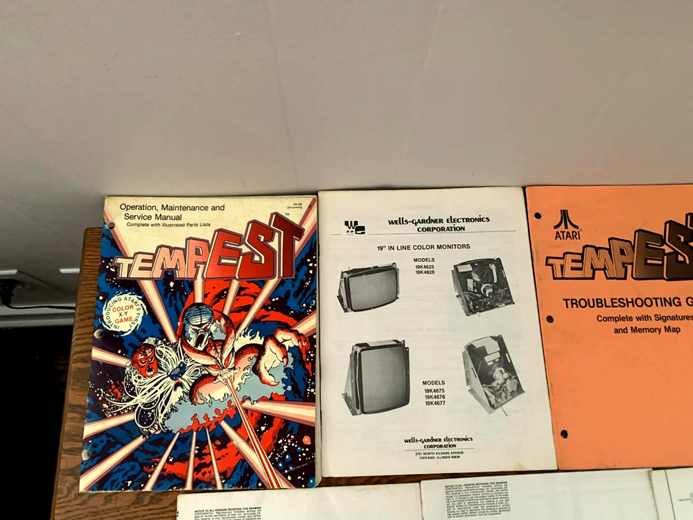 Atari Tempest arcade game complete owners manual set great condition