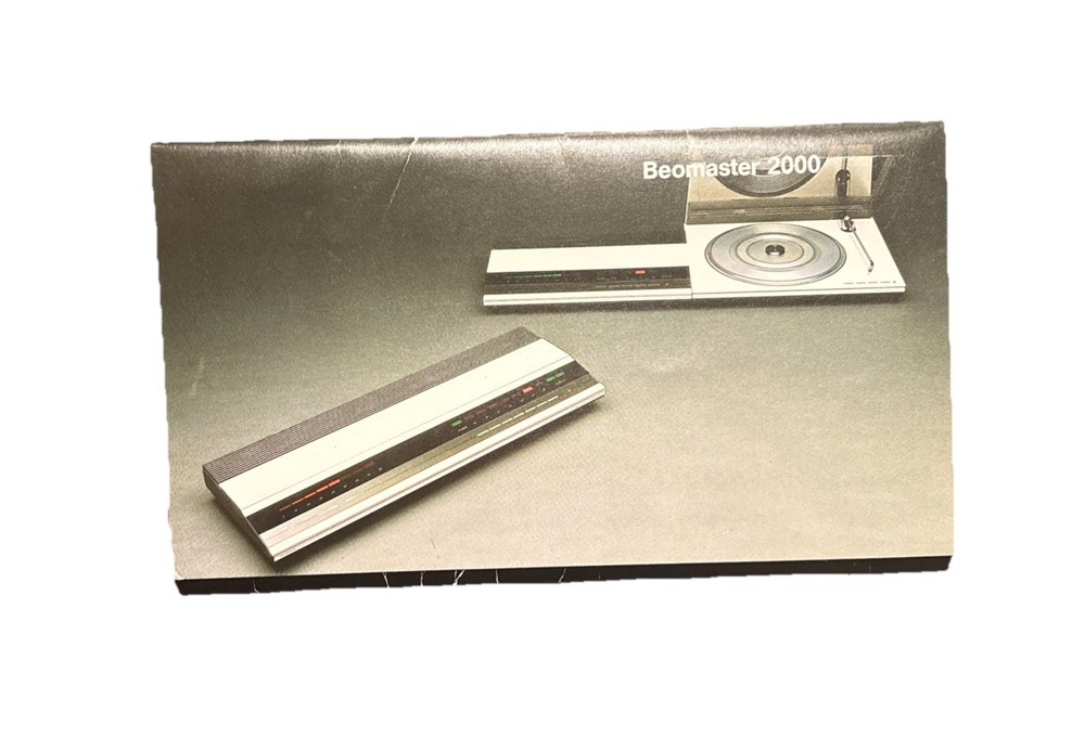 Bang & Olufsen Beomaster 2000 User Guide Manual - Original Instructions