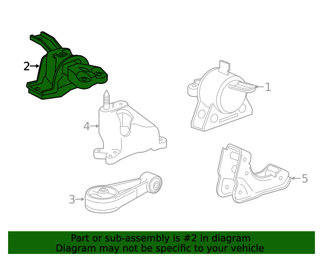 Genuine GM Automatic Transmission Mount 95276318