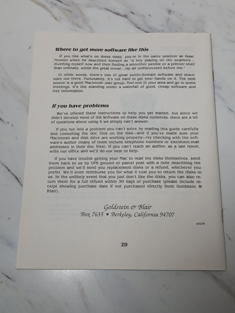 Vintage 1990 The Macintosh Bible Software Disks Third Edition - Apple