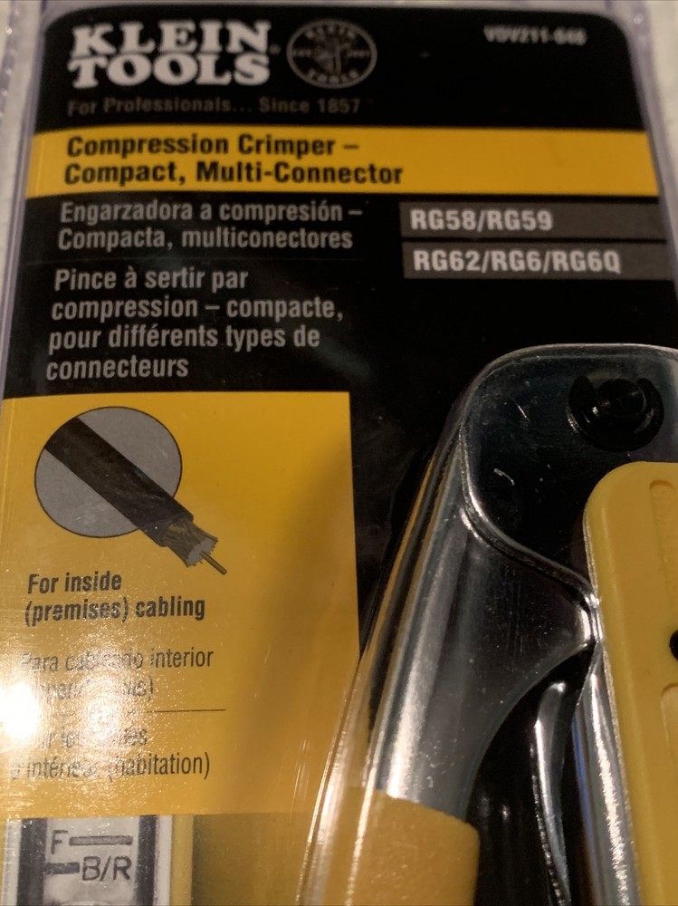*BRAND NEW* - Klein Tools VDV211-048 Compact Multi-Connector Compression Crimper