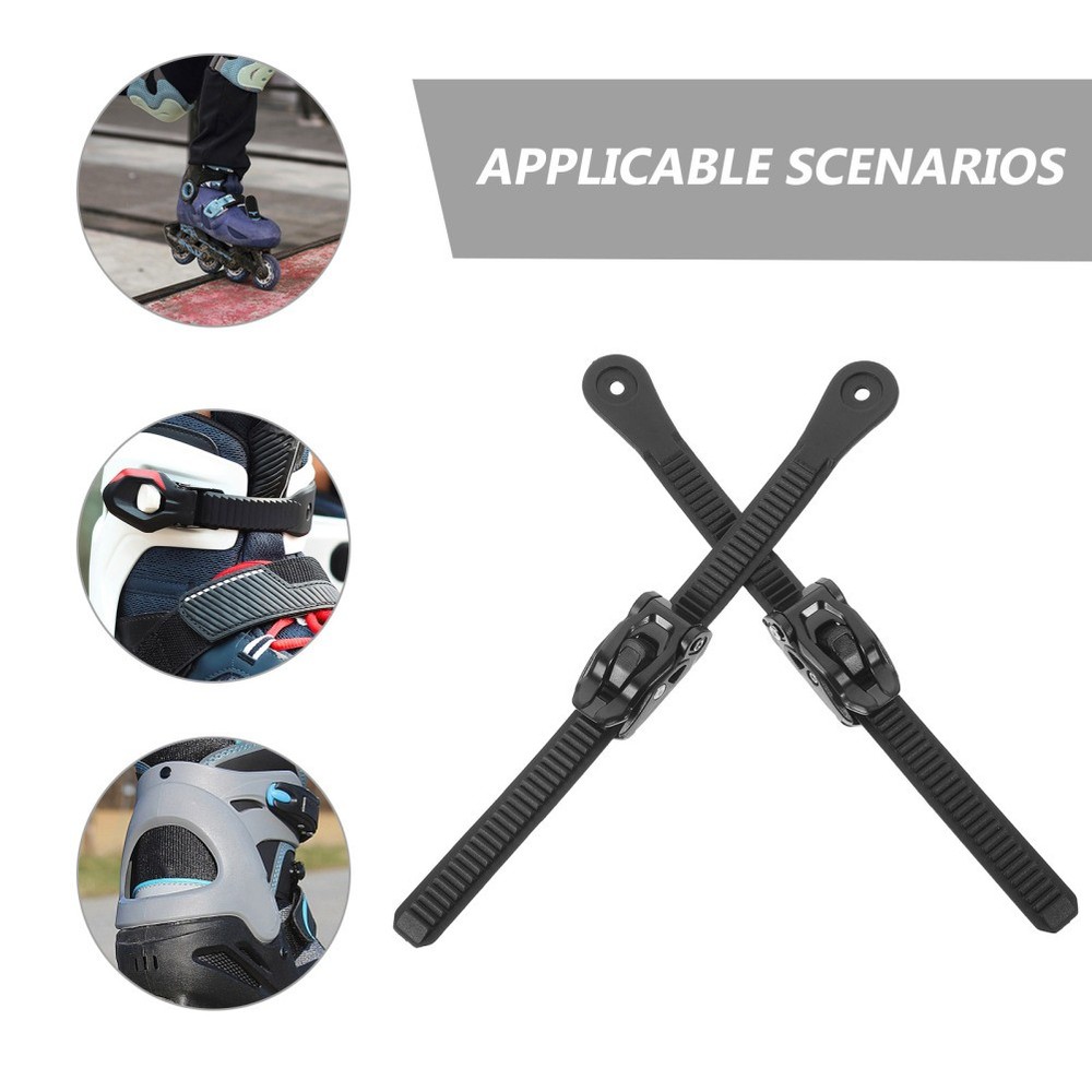2 Sets Roller Skate Adjustable Strap Quad Replacement Buckles Inline Parts