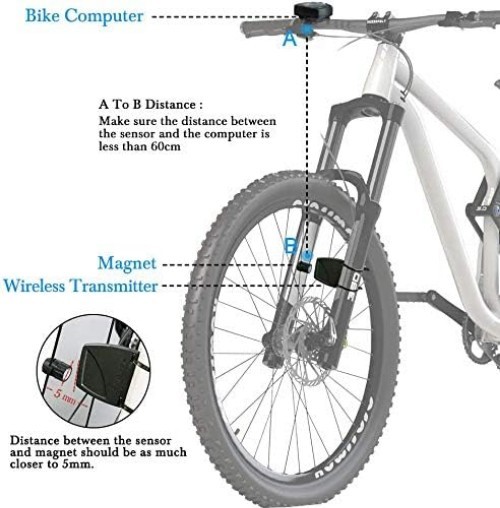 Cycle Performance Tracker: Waterproof Bike Computer with Backlight and Auto Wake