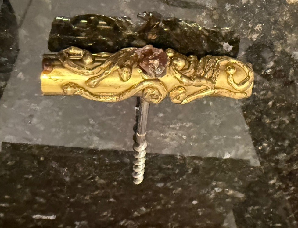 Vintage Brass Israel Corkscrew Brutalist Design