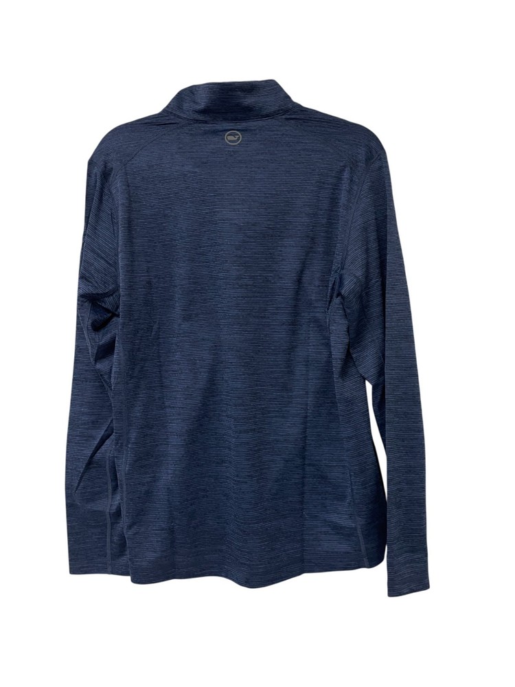 Vineyard Vines Top Mens Small Blue Depth Blank Sankaty Quarter Zip Pullover NWT