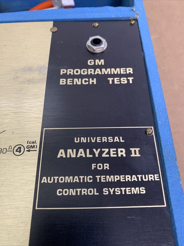 Vintage GM ANALYZER II Programmer Bench Test For Automatic Temp. Control Systems