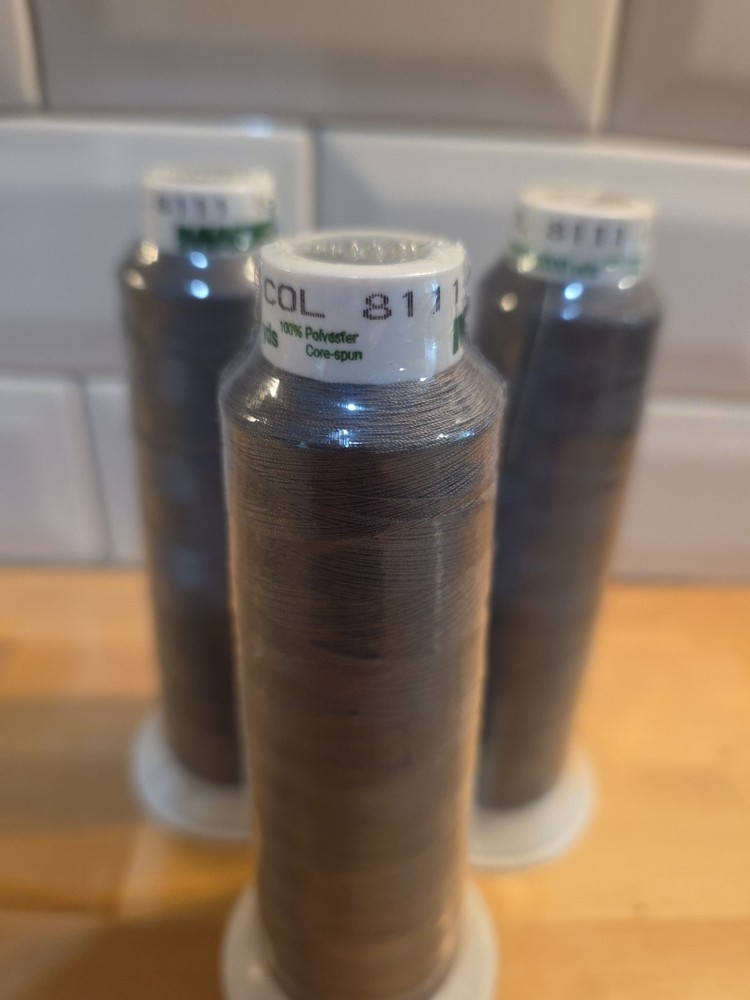 Madiera Serger Thread, 2000 Yds Each, Color 8111 - 3 pack
