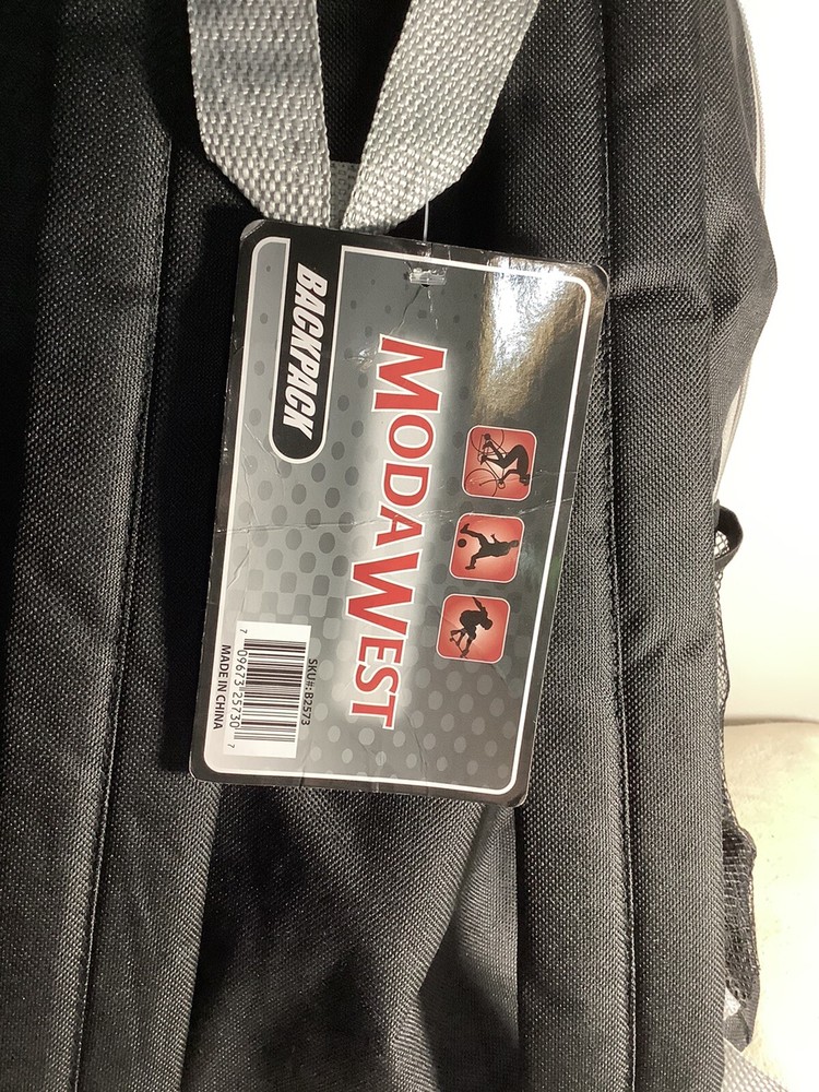 ModaWest Backpack New 17” With Front Pocket And Bottle Pockets
